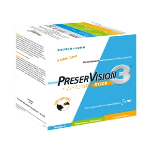 Bausch&Lomb Preservision Nahrungsergänzungsmittel für die Augen 3 90 Sticks Orosoluble