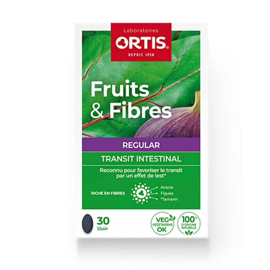 Ortis Fruits & Fibres Transit Regular 30 Tablets