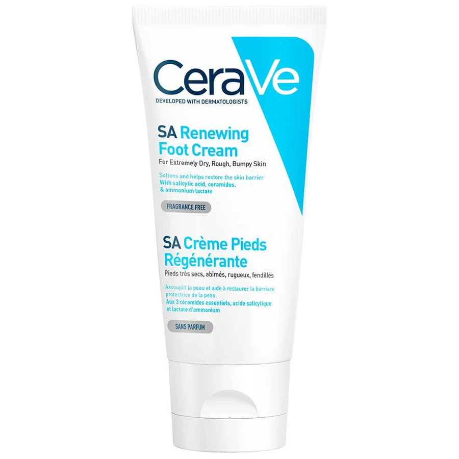 Cerave Body SA Crema Regeneradora de Pies Piel muy seca, agrietada y áspera 88ml