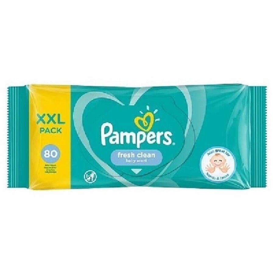 Șervețele umede Fresh Clean, 80 buc, Pampers