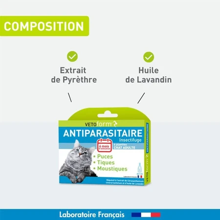Vetoform Gatto Pipette per il controllo dei parassiti 6x1ml