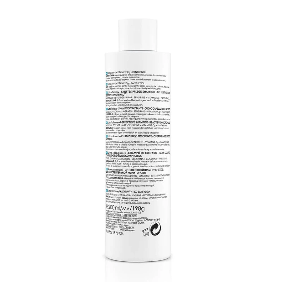 Dercos Ultra Soothing szampon do włosów przetłuszczających się i normalnych Dercos Ultra Soothing, 200 ml, Vichy: ceny i cechy