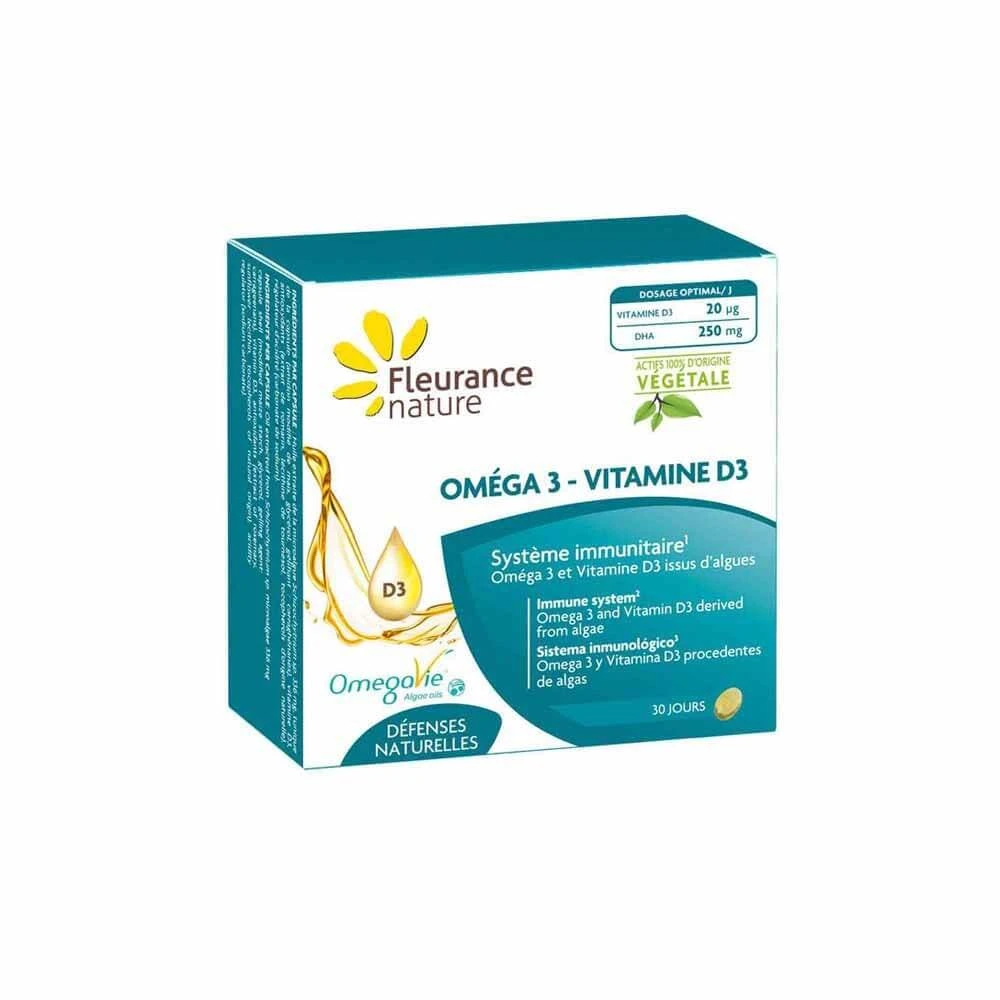 Fleurance Nature Omega 3 en vitamine D3 30 capsules