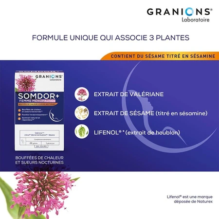 Granions Somdor+ Menopauze Vrouwen 28 Gels