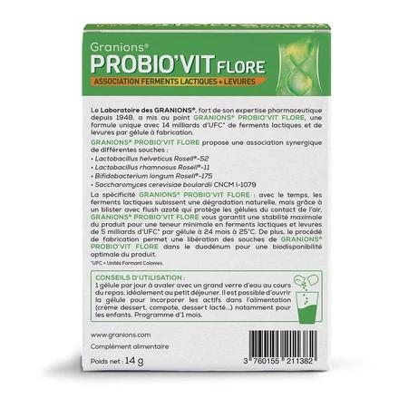 Granions Probio'vit Flora 30 Gelule