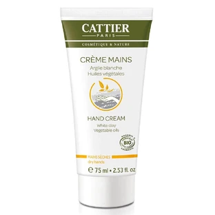 Cattier Clay Organic Cream for Dry Hands Le Blanc 75ml
