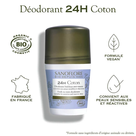 Sanoflore Deodorants Deodorant 24h Coton Bio 50ml