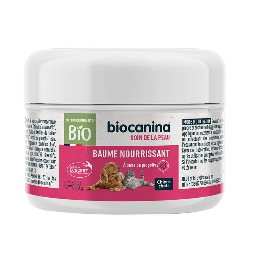 Biocanine Voedende Balsem met Biologische Propolis Honden en Katten 50g