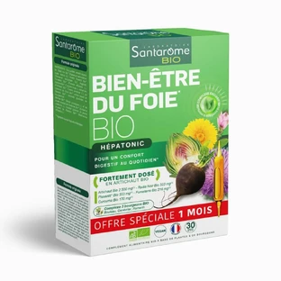 Santarome Organic Liver Wellness Aide à la digestion 30 vials