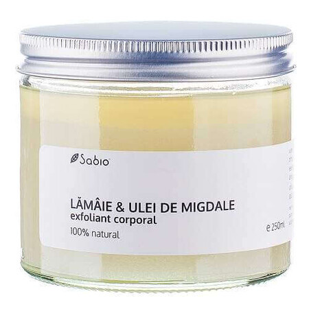 Gommage corporel au citron et à l'huile d'amande, 250 ml, Sabio