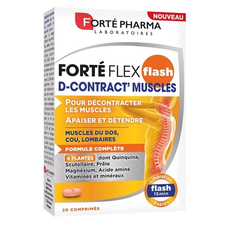 Forté Pharma Forté Flex D-Contract alivio muscular inmediato 20 comprimidos