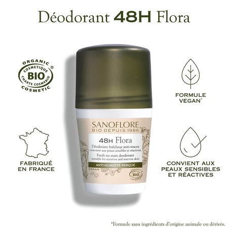 Sanoflore Deodorants Deodorant Bille Nuage De Fraicheur Bio Efficacite 24h 50 ml