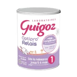 Guigoz Optipro Relais Evolia Relais Leche en polvo sin aceite de palma 0 a 6 meses Dès La Naissance Jusqu'à 6 Mois 800g