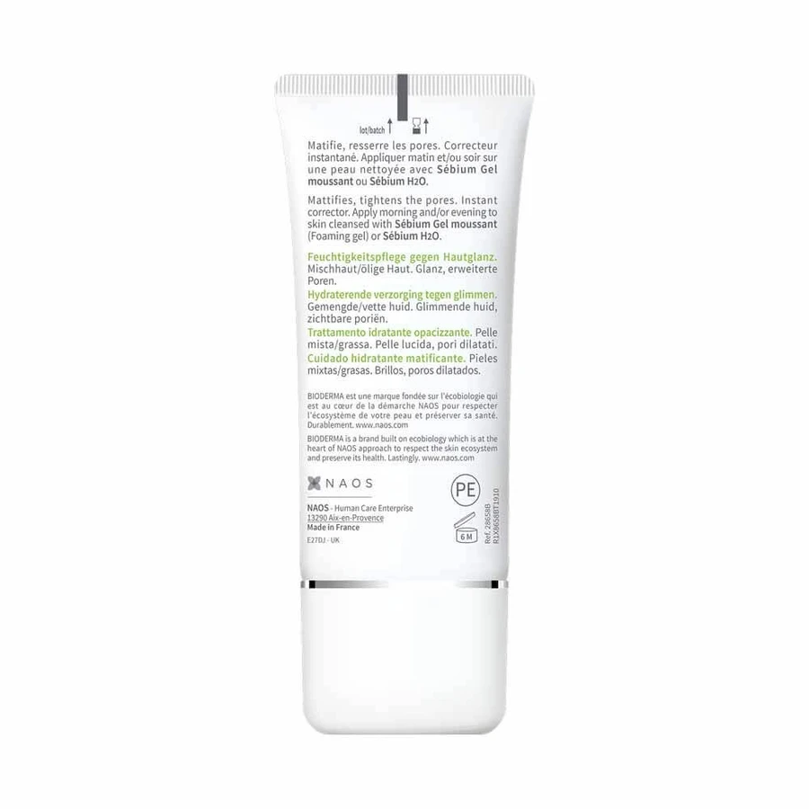 Bioderma Sebium vochtinbrengende matterende behandeling gecombineerde tot vette huid 30ml Matte controle