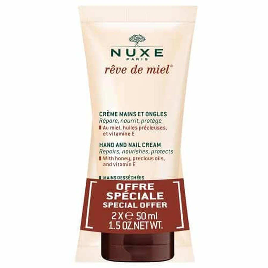 Nuxe Reve De Miel Hand- en Nagelcrème 2x50ml