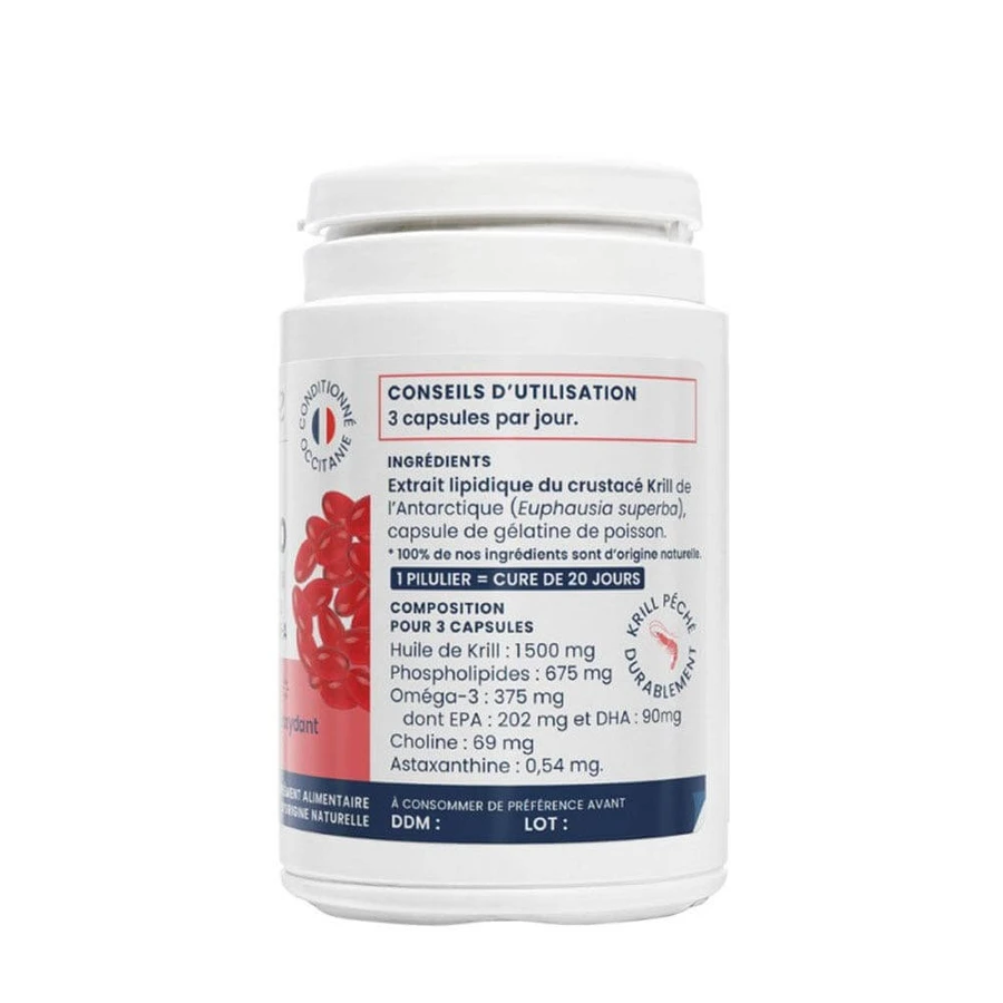 Oemine Krill Hart en Visie 80 Capsules