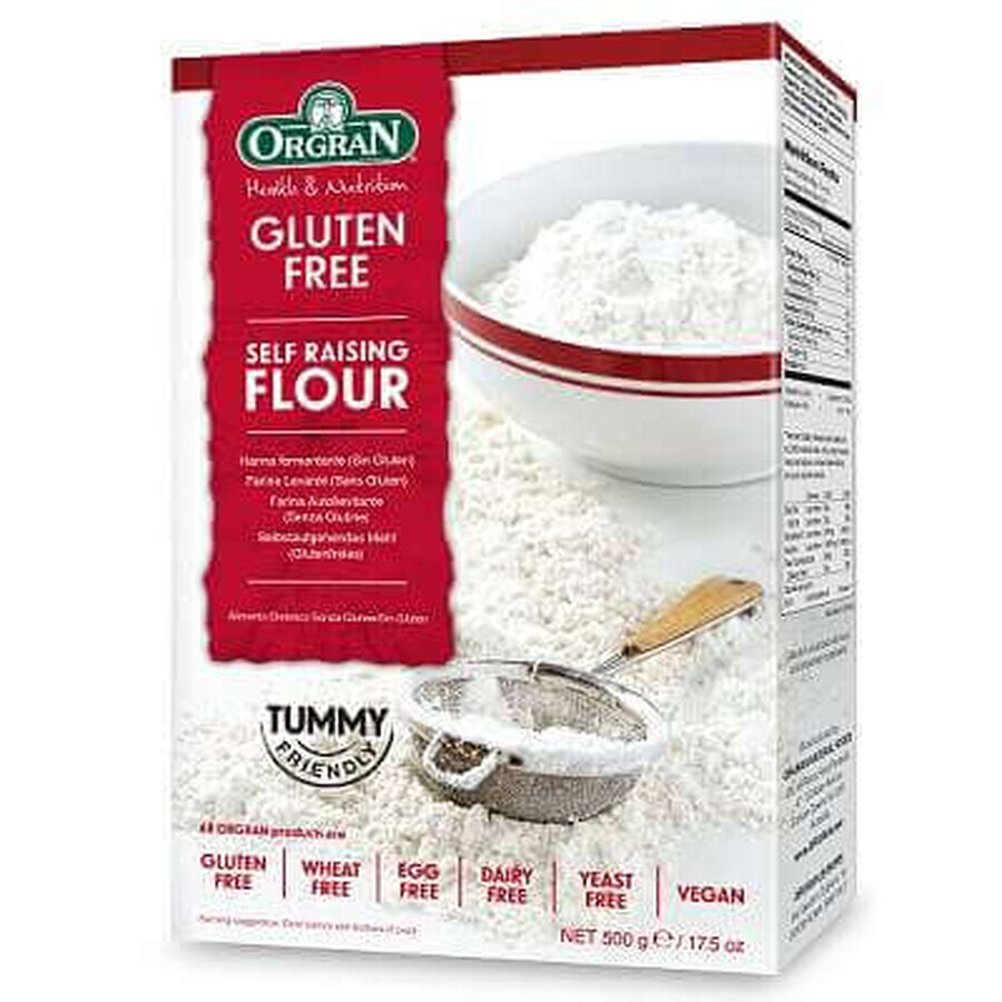 Farine sans gluten avec poudre à lever, 500 g, Orgran