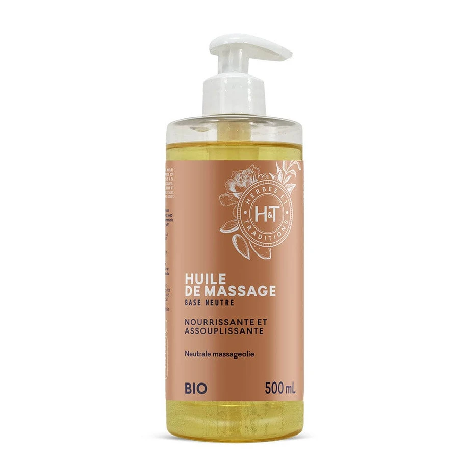 Herbes et Traditions Olio da Massaggio Bio Base neutra 500ml