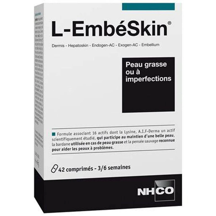 Nhco Nutrition L-EmbéSkin Peau Grasse ou à Imperfections 42 comprimés