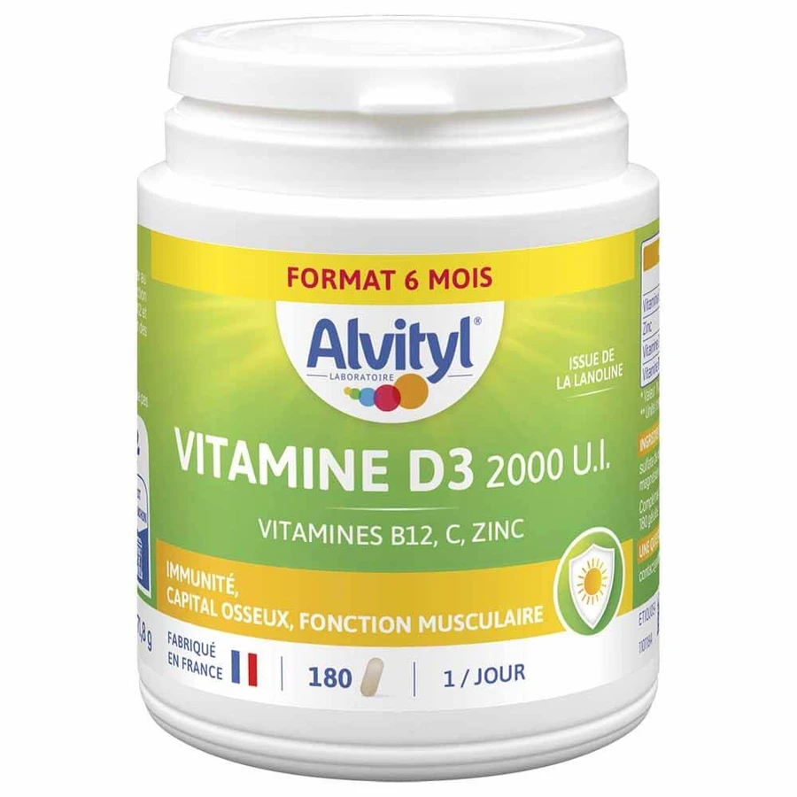 Alvityl Vitaminen D3 2000 I.U. 180 tabletten