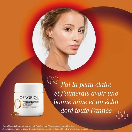 Oenobiol Perfect Bronze Zelfbruiner Heldere Huid 30 capsules