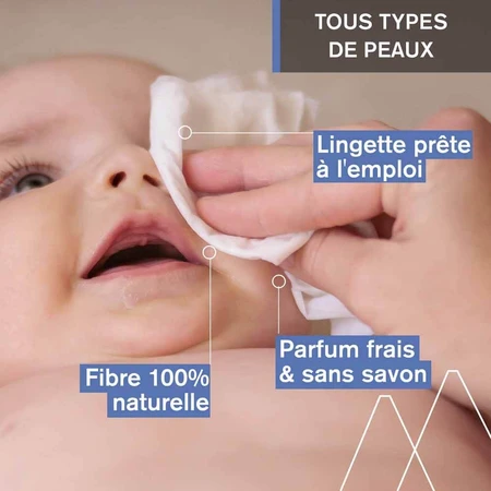 Uriage Bébé 1ères Lingettes D’Eau Nettoyante x70