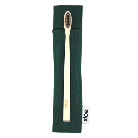 Sloe Soft bristle bamboo toothbrush + Etui