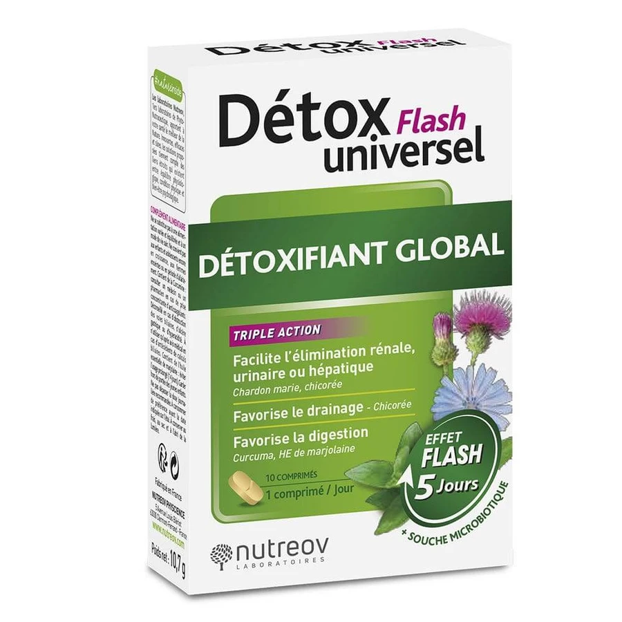 Nutreov Detox Universel Detox global flash 10 Tabletten