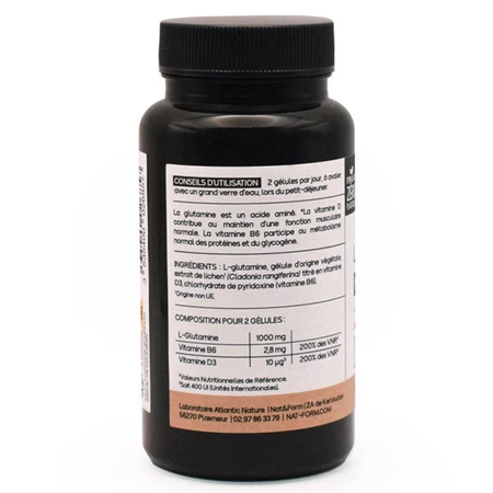 Nat&Form Premium L-Glutamine 60 Gélules