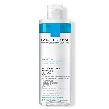 La Roche-Posay Fysiologische Reiniging Ultra Reinigend Bifasisch Micellair Water Gezicht en Ogen Waterproof 400ml