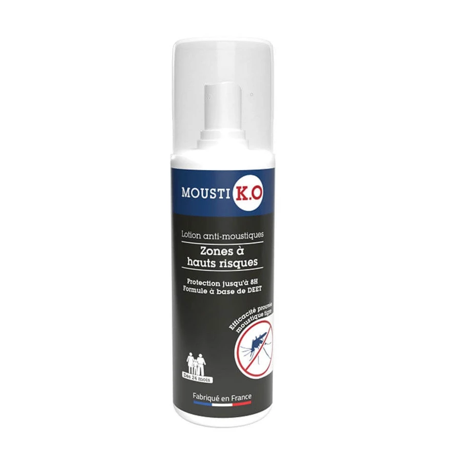 Mousti K.O Muggenwerende lotion - Risicogebieden 100ml