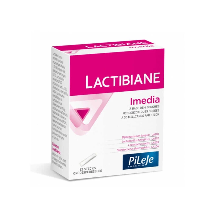 Pileje Lactibiane Lactibiane Imedia 12 Stick Orosolubili 12 sticks orodispersibles