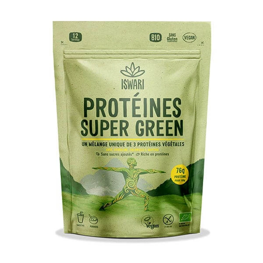 Proteína vegetal ecológica Iswari Super Green 250g