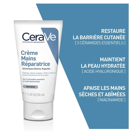 Cerave Body Repair Cream Mâini foarte uscate și crăpate 50ml