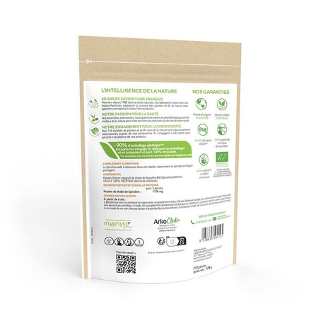 Arkopharma Arkocapsule Espirulina Bio Tonificación y Vitalidad 270 cápsulas