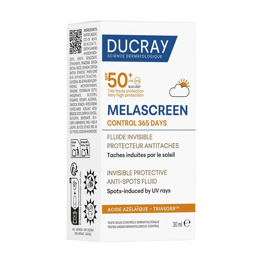 Ducray Melascreen Control 365 jours Fluide unsichtbar SPF50+ 30ml