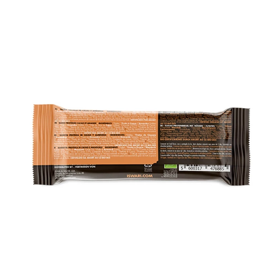 Iswari Energy Buddha Energy Bar, organic cocoa and guarana 35g