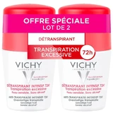 Vichy Deodorant Antitranspirant Roll-on 72h Empfindliche Haut Übermäßiges Schwitzen 2x50ml