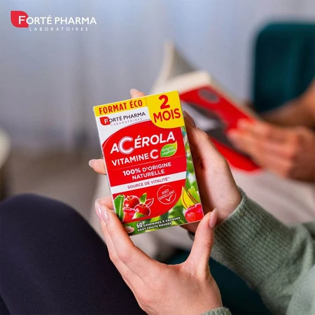 Forté Pharma Acerola Reich an natürlichen Vitaminen C 60 Kautabletten