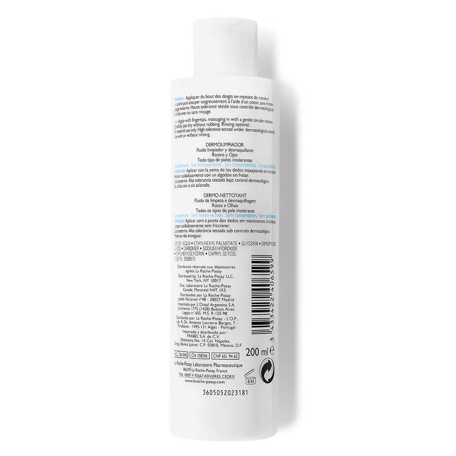 La Roche-Posay Toleriane Dermo-detergent Makeup Remover Empfindliche, trockene und intolerante Haut Dermo nettoyant peaux sensibles