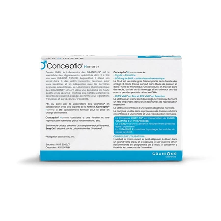 Granions Conceptio Men 90 Capsules + 30 Zakjes