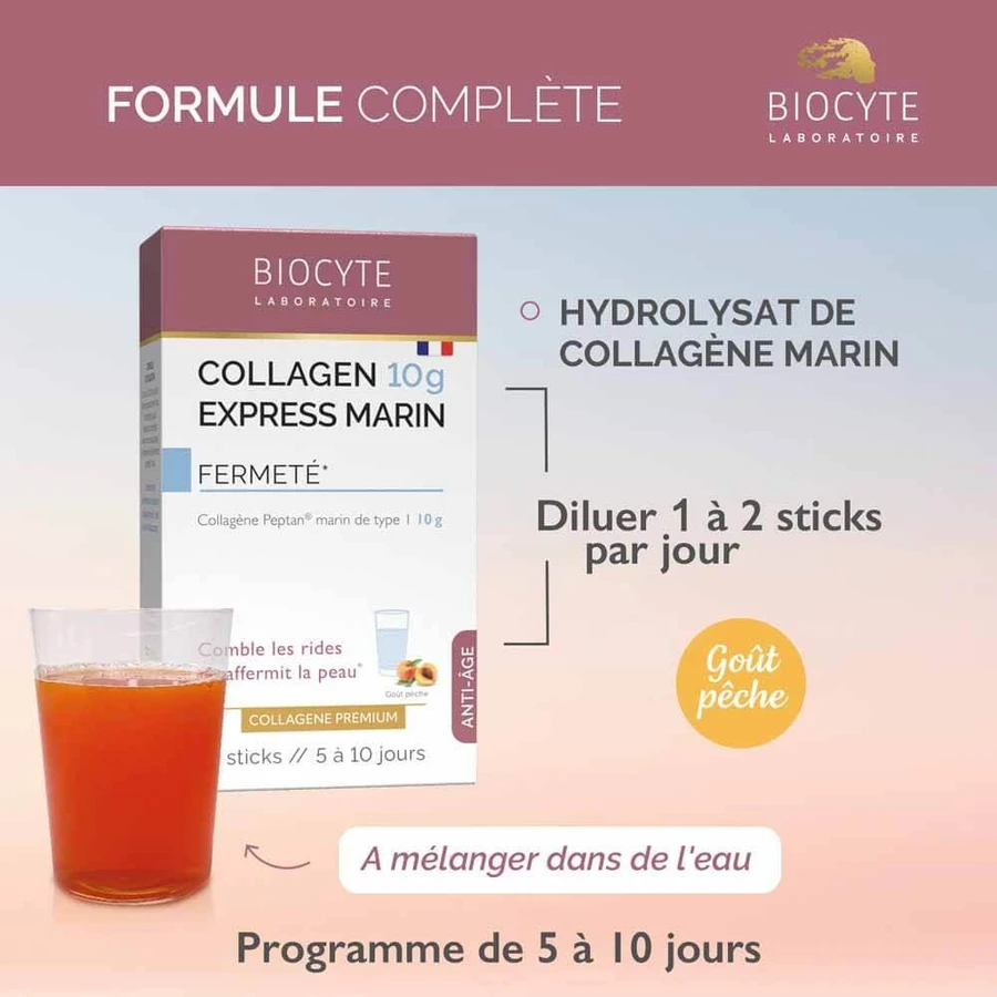 Biocyte Anti-aging Collagen Express Peach flavor 10 sticks