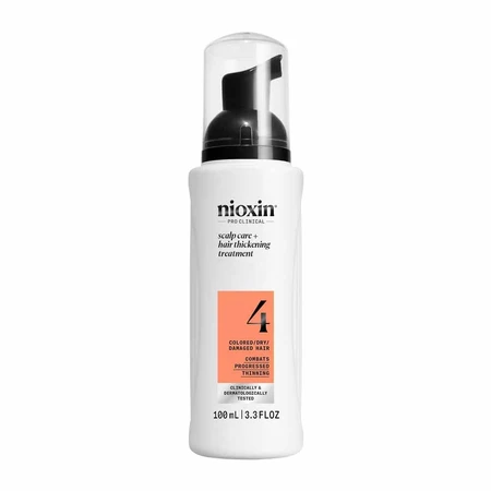 Nioxin System 4 Leave-In Treatment voor gekleurd/droog/beschadigd haar en Advanced Loss 100 ml