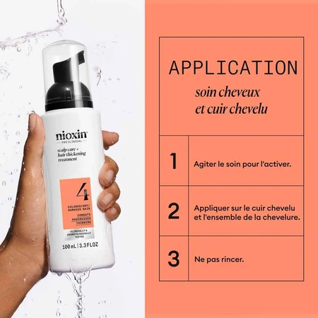 Nioxin System 4 Leave-In Treatment voor gekleurd/droog/beschadigd haar en Advanced Loss 100 ml