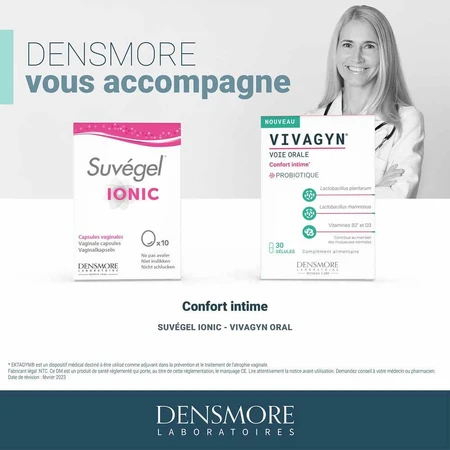 Densmore Suvegel Ionic 10 cápsulas vaginales