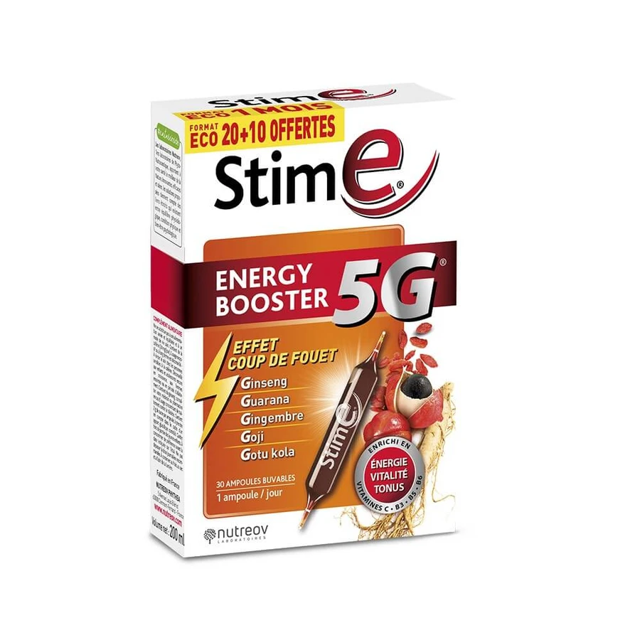 Nutreov Stim en Boost 5G 20 ampullen + 10 gratis 300 ml