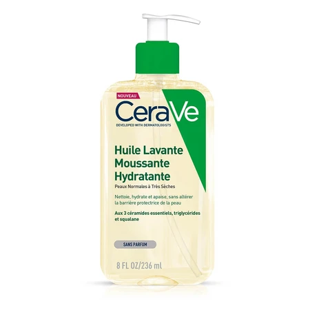 Cerave Body Cleanser Hydraterende schuimende olie voor normale tot zeer droge huid 236ml