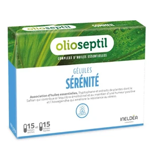 Olioseptil Sérénité, 15 droge capsules + 15 vloeibare capsules