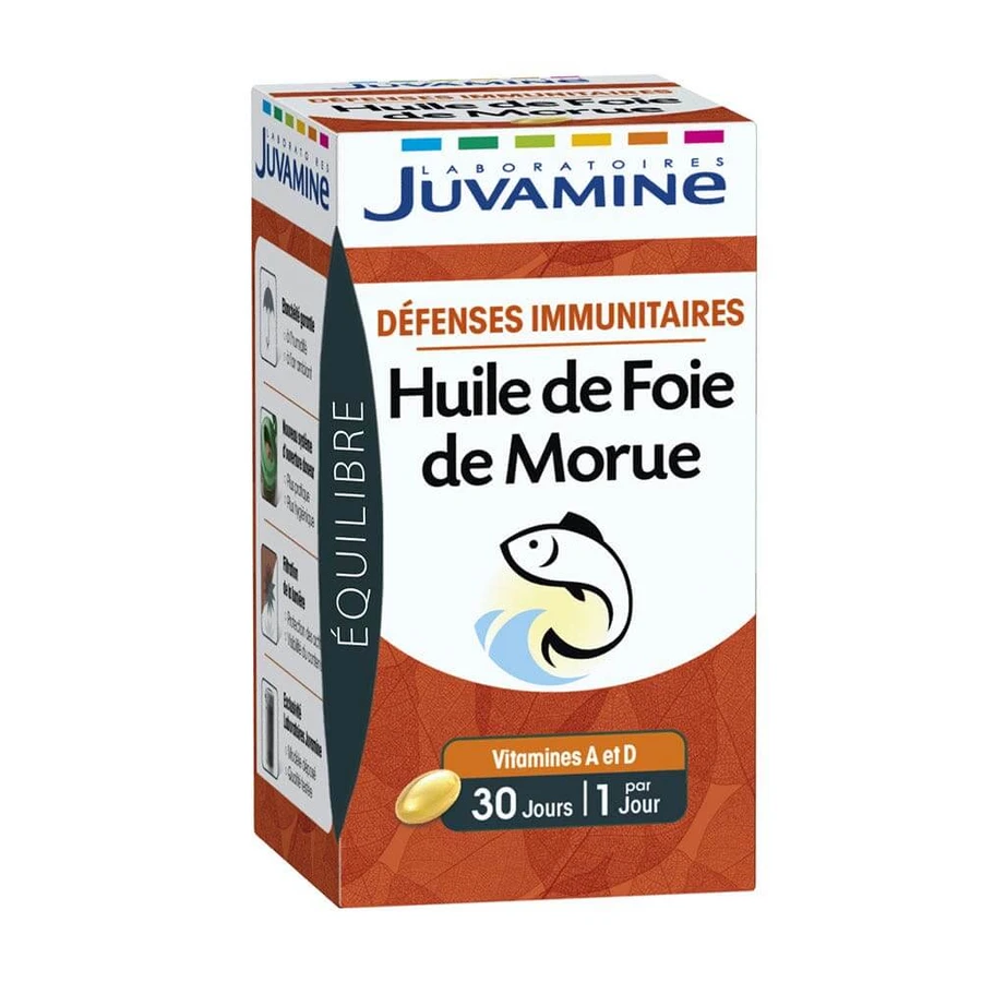 Juvamine Defensas Inmunitarias Aceite de Hígado de Bacalao 30 cápsulas
