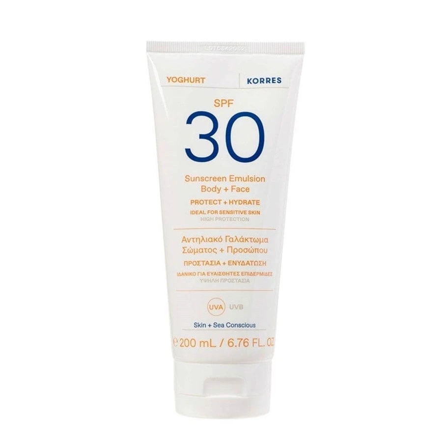Korres Yoghurt Crème Solaire Visage & Corps SPF30 200ml
